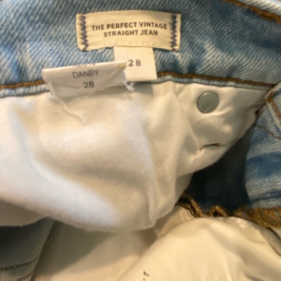 - NWT Madewell The Perfect Vintage Straight Jean Size 28 - Picture 6 of 7